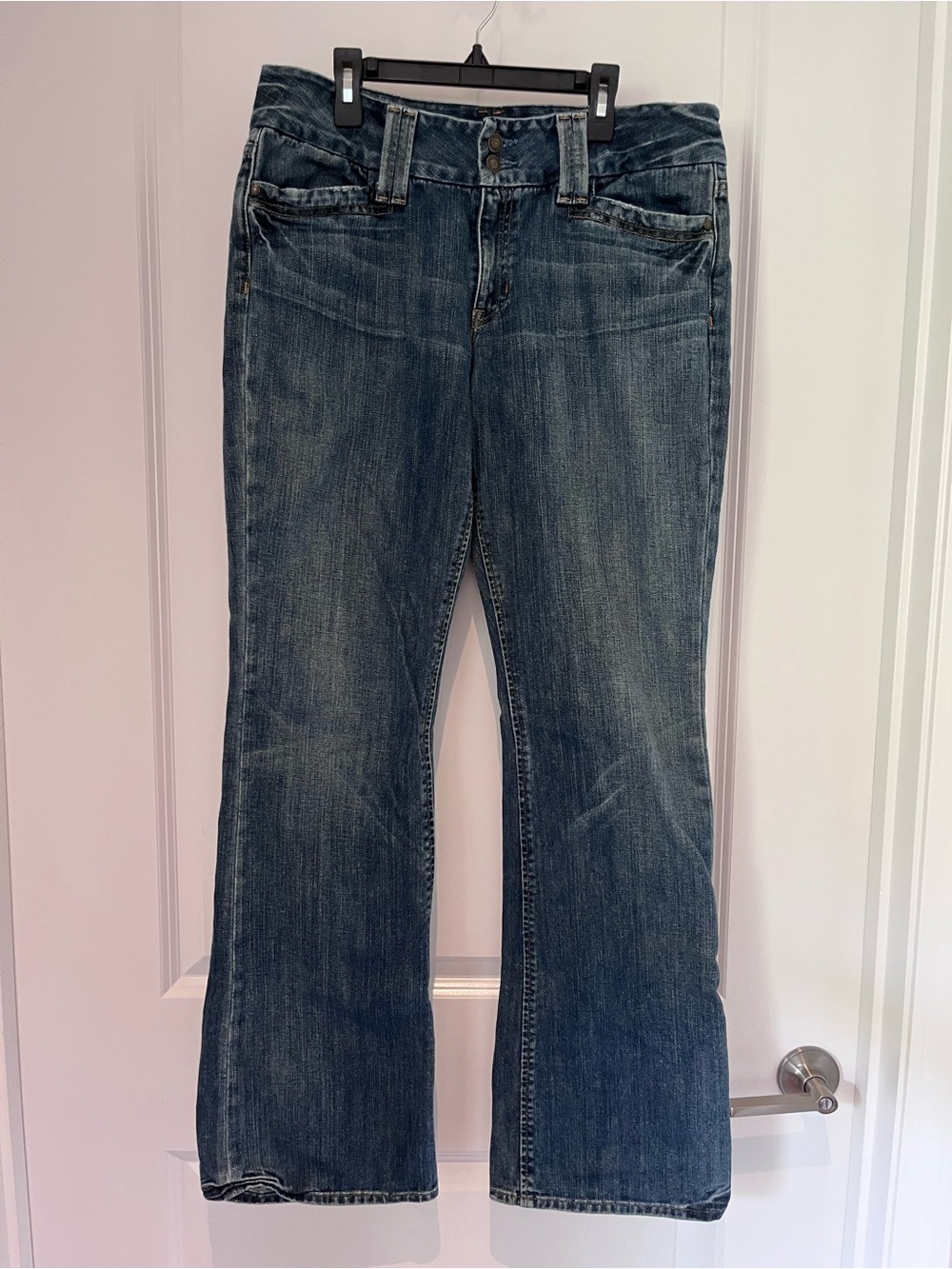 GAP Dark Blue Curvy Low Rise Boot-Cut Jeans